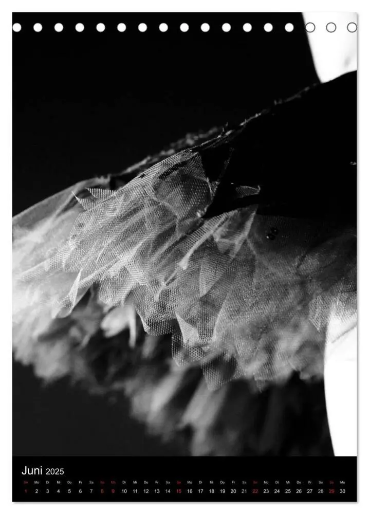 Bild: 9783457050514 | Ballett in Schwarzweiss (Tischkalender 2025 DIN A5 hoch), CALVENDO...