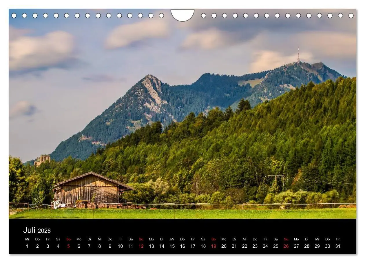 Bild: 9783516140514 | Im Allgäu bei Oberstdorf (Wandkalender 2026 DIN A4 quer), CALVENDO...