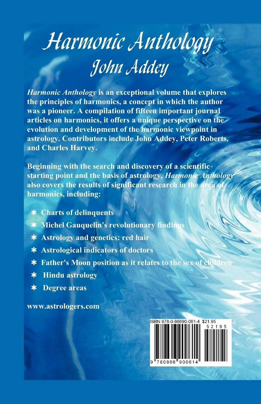 Rückseite: 9780866900614 | Harmonic Anthology | John Addey | Taschenbuch | Englisch | 2005
