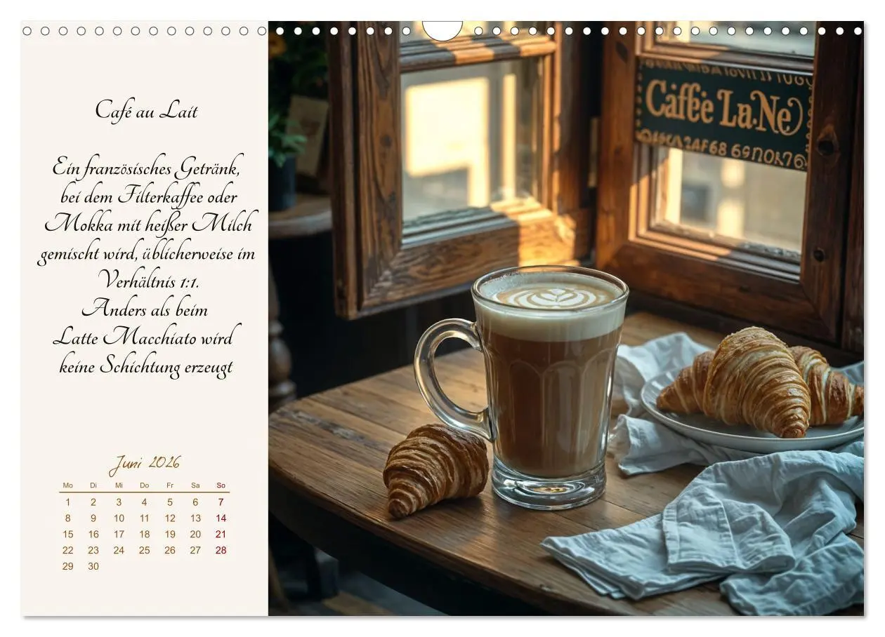 Bild: 9783457350614 | KI - Kaffee und Genuss 12 Monate im Aroma (Wandkalender 2026 DIN A3...