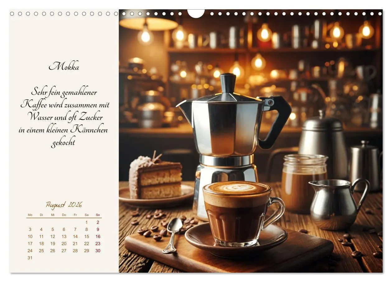 Bild: 9783457350614 | KI - Kaffee und Genuss 12 Monate im Aroma (Wandkalender 2026 DIN A3...