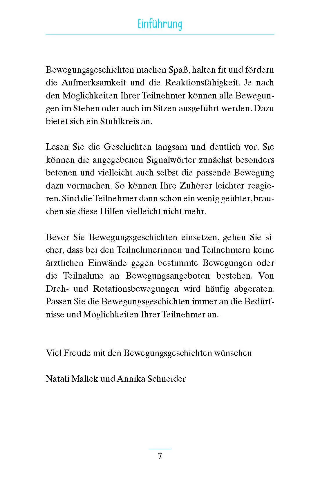 Bild: 9783944360614 | Geschichten zum Bewegen | Natali Mallek (u. a.) | Taschenbuch | 80 S.