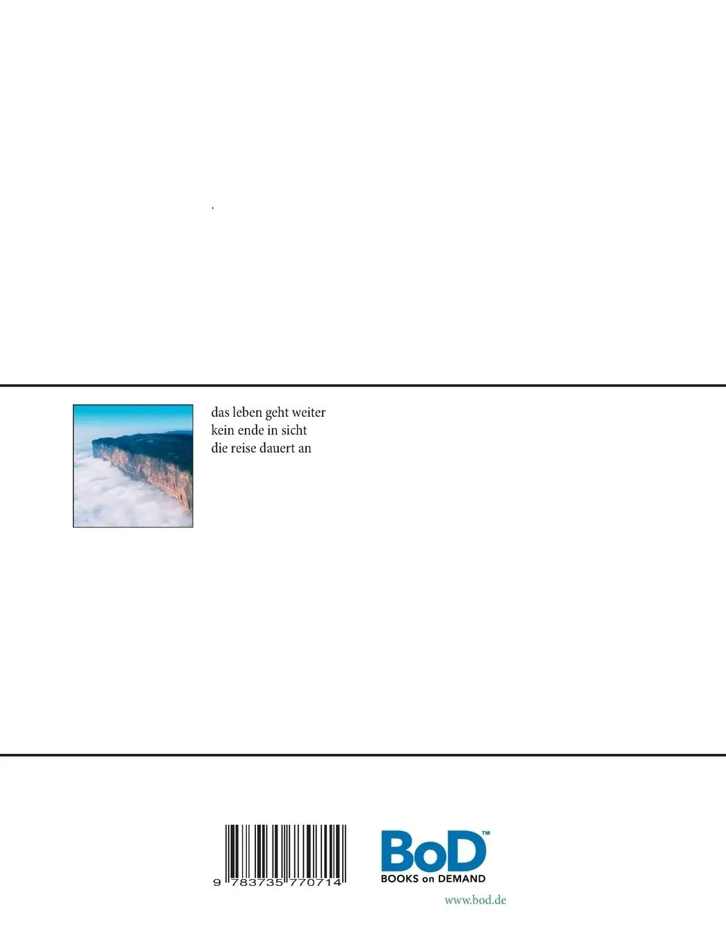 Rückseite: 9783735770714 | die blume in meinem kopf | eine geschichte der hoffnung | Glück | Buch