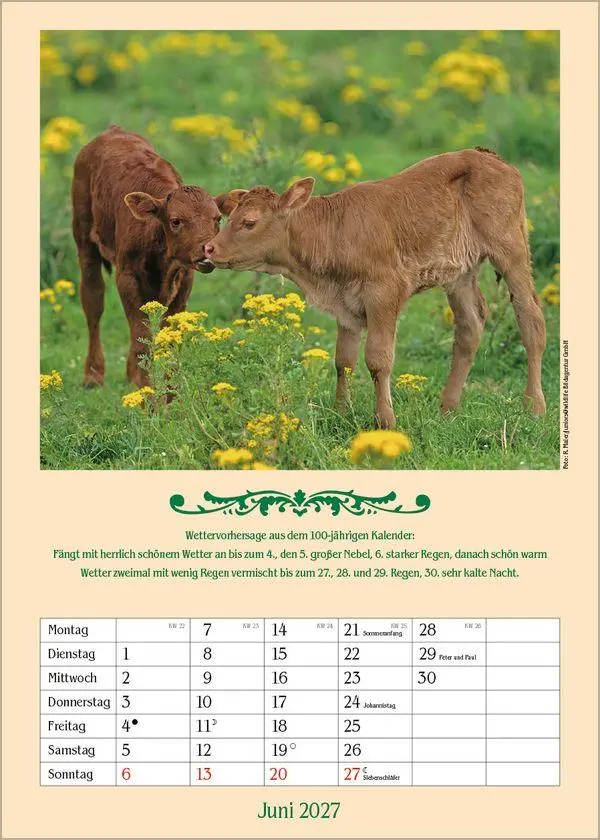 Bild: 9783819300714 | Landleben mit Hundertjährigem Kalender 2027 | Verlag Korsch | Kalender