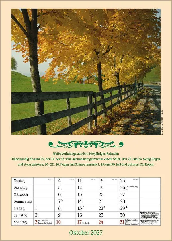 Bild: 9783819300714 | Landleben mit Hundertjährigem Kalender 2027 | Verlag Korsch | Kalender