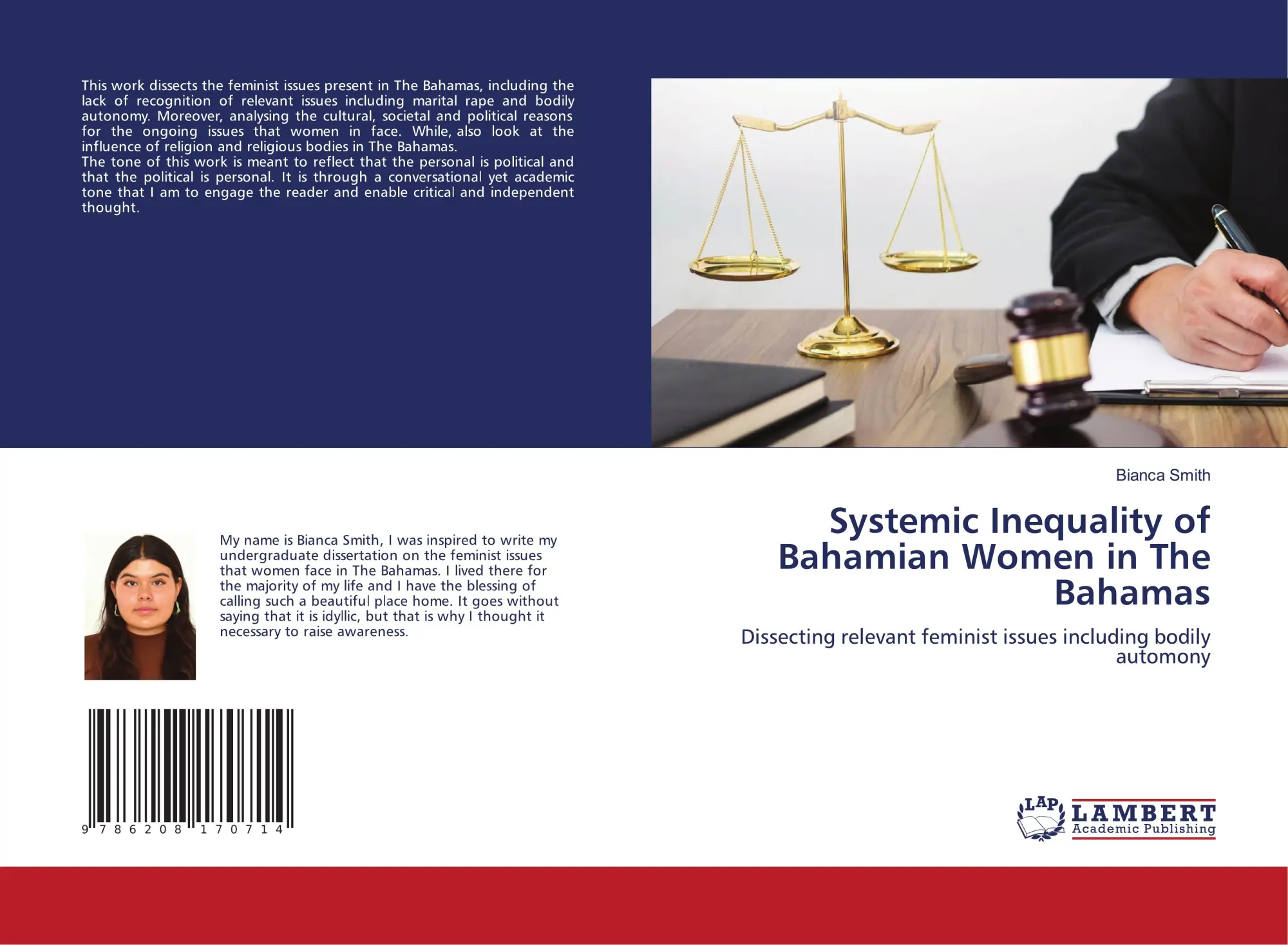 Cover: 9786208170714 | Systemic Inequality of Bahamian Women in The Bahamas | Bianca Smith