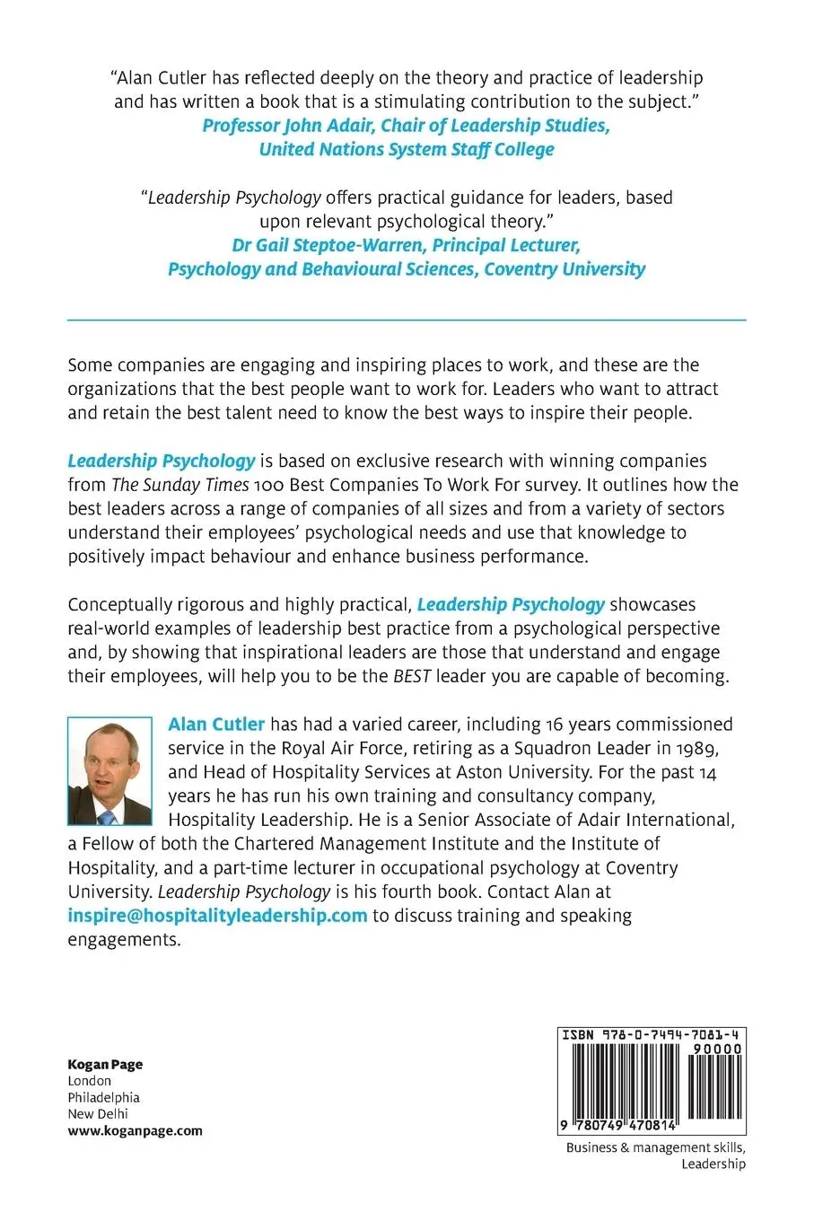 Rückseite: 9780749470814 | Leadership Psychology | How the Best Leaders Inspire Their People