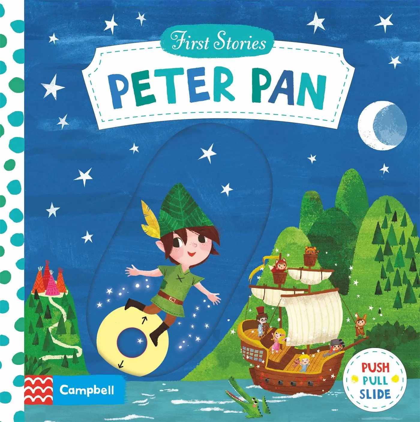 Cover: 9781035000814 | Peter Pan | A Push, Pull, Slide Book | Campbell Books | Buch | 2023