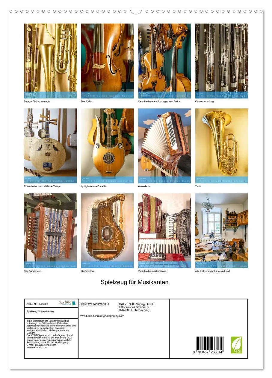 Bild: 9783457260814 | Spielzeug für Musikanten (hochwertiger Premium Wandkalender 2026...