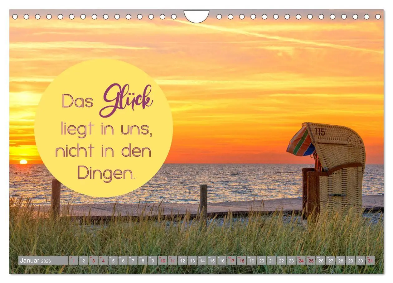 Bild: 9783457640814 | ACHTSAMKEIT - Wege des Glücks (Wandkalender 2026 DIN A4 quer),...