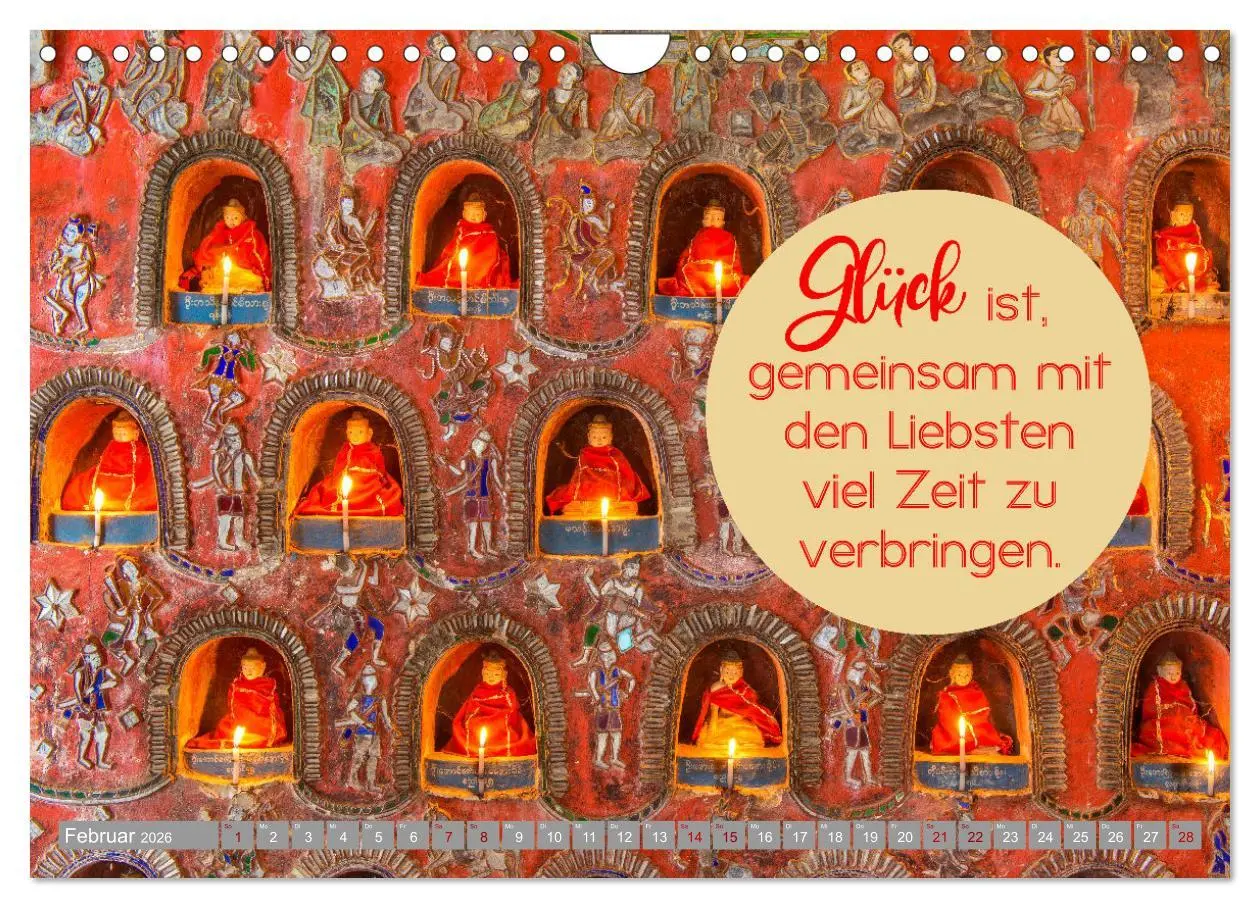 Bild: 9783457640814 | ACHTSAMKEIT - Wege des Glücks (Wandkalender 2026 DIN A4 quer),...