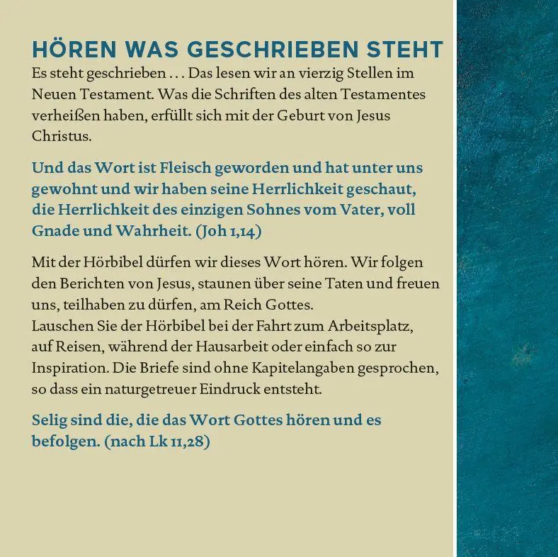 Bild: 9783460440814 | Die Hörbibel - Einheitsübersetzung | Domradio.DE | Audio-CD | Deutsch