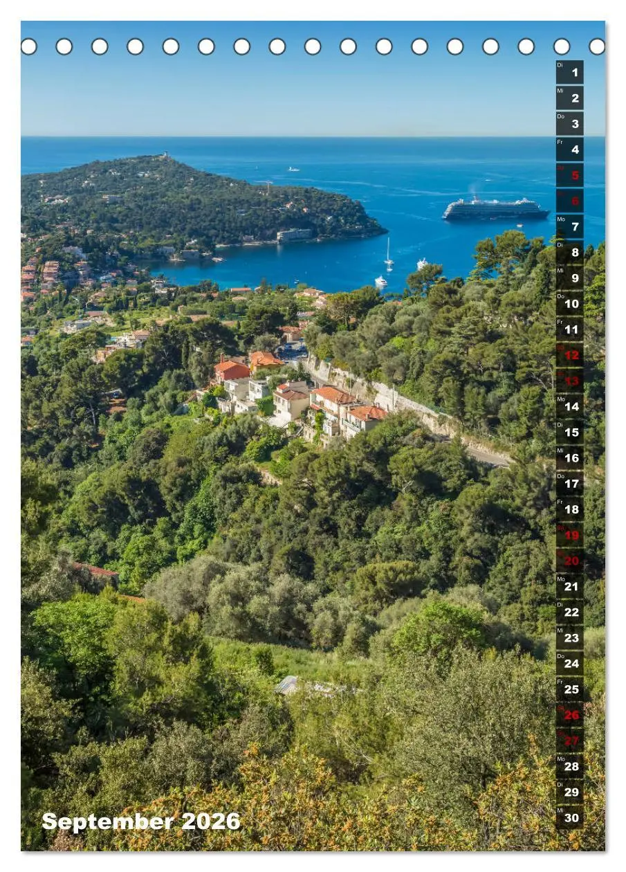 Bild: 9783516420814 | CÔTE D'AZUR Idyllische Orte (Tischkalender 2026 DIN A5 hoch),...