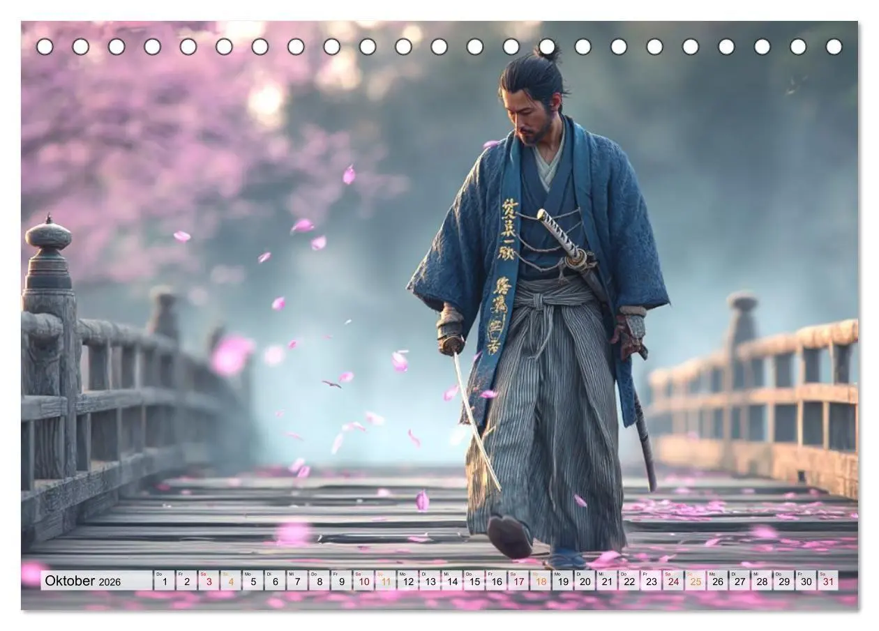Bild: 9783516660814 | Die Seele des Schwertes - Samurai im Bild (Tischkalender 2026 DIN...