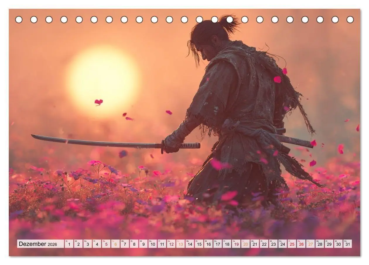 Bild: 9783516660814 | Die Seele des Schwertes - Samurai im Bild (Tischkalender 2026 DIN...