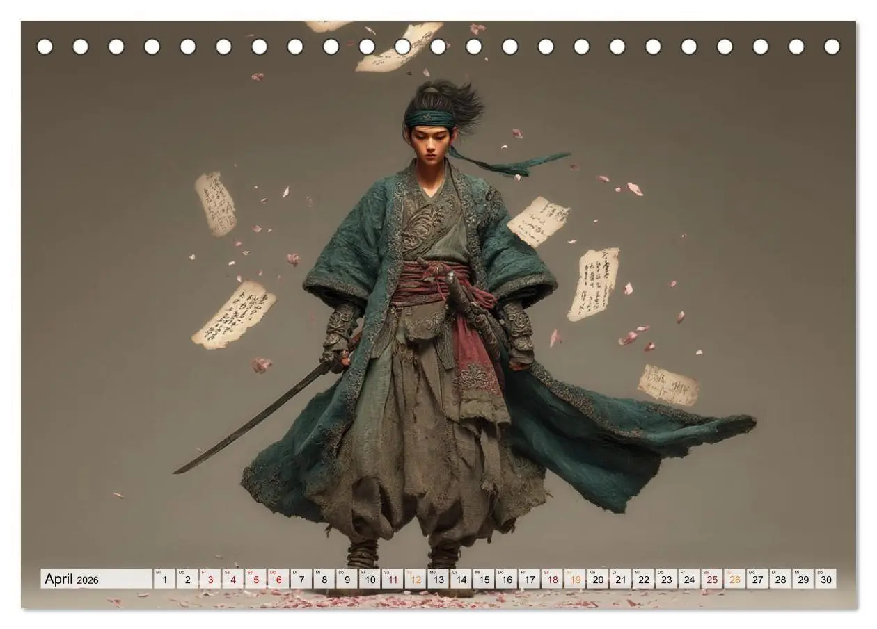 Bild: 9783516660814 | Die Seele des Schwertes - Samurai im Bild (Tischkalender 2026 DIN...
