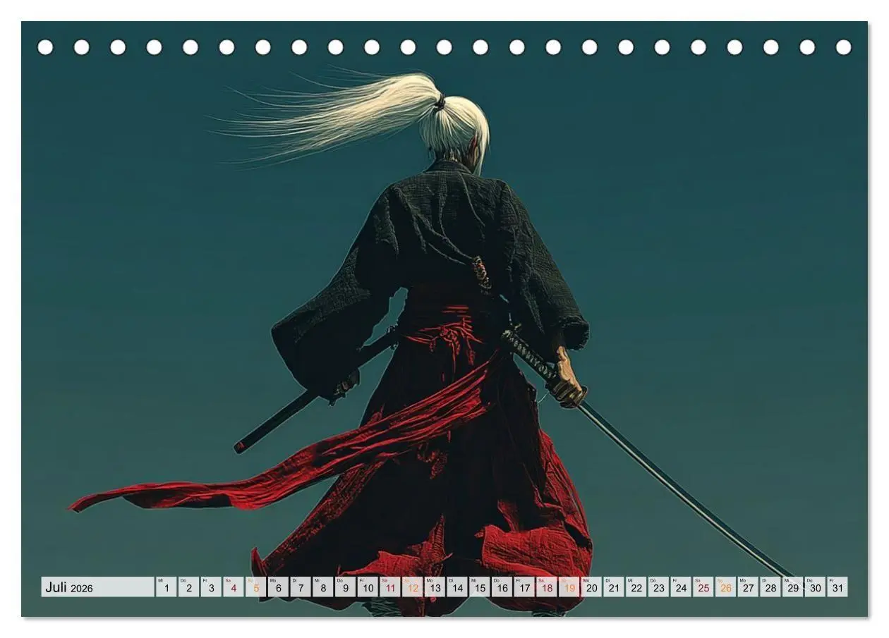 Bild: 9783516660814 | Die Seele des Schwertes - Samurai im Bild (Tischkalender 2026 DIN...