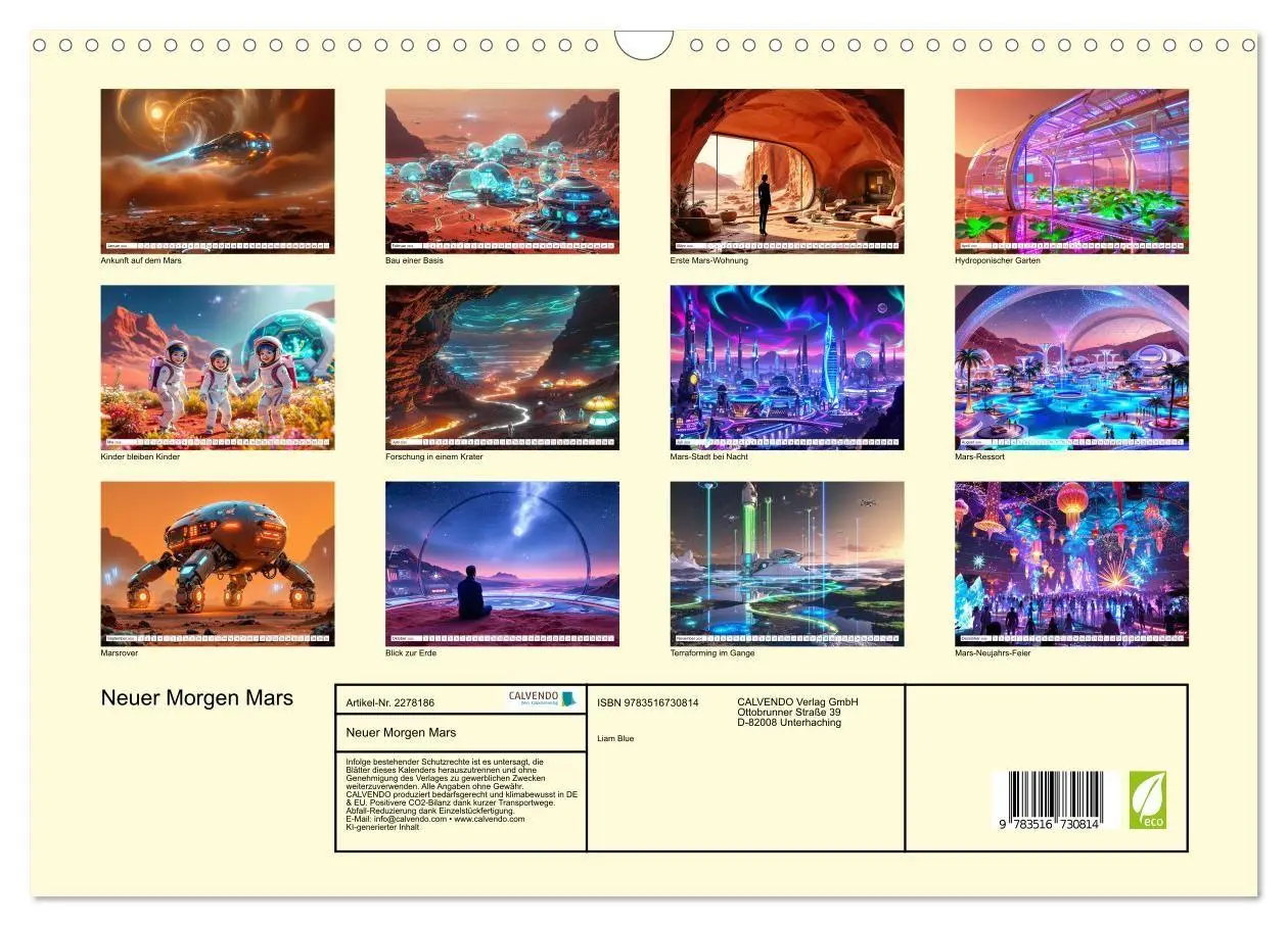 Bild: 9783516730814 | Neuer Morgen Mars (Wandkalender 2026 DIN A3 quer), CALVENDO...