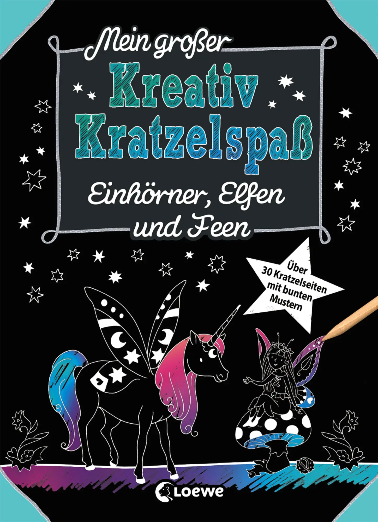 Cover: 9783743200814 | Mein großer Kreativ-Kratzelspaß: Einhörner, Elfen und Feen | Labuch