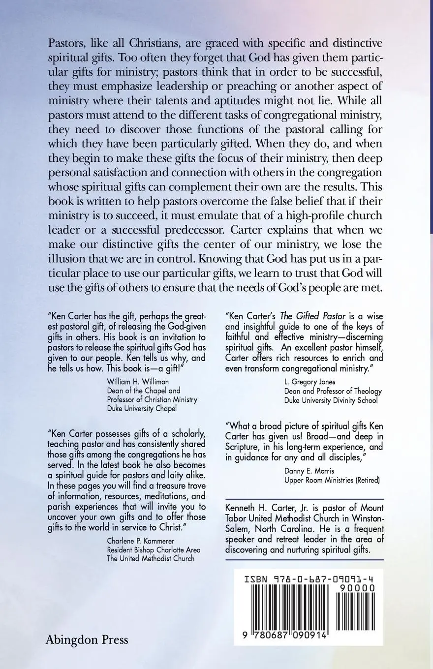 Rückseite: 9780687090914 | The Gifted Pastor | Kenneth H. Jr. Carter (u. a.) | Taschenbuch | 2001