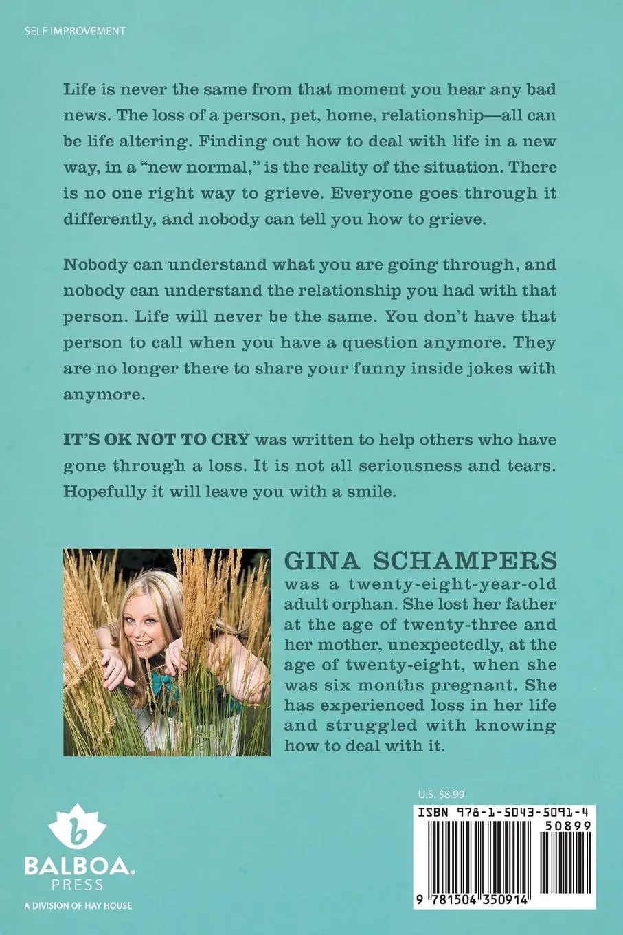 Rückseite: 9781504350914 | It's Ok Not To Cry | Gina Schampers | Taschenbuch | Englisch | 2016