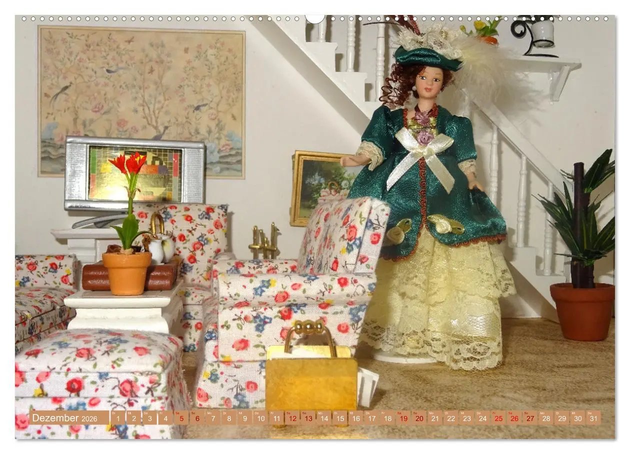 Bild: 9783457630914 | Puppenhaus-Träume (Wandkalender 2026 DIN A2 quer), CALVENDO...
