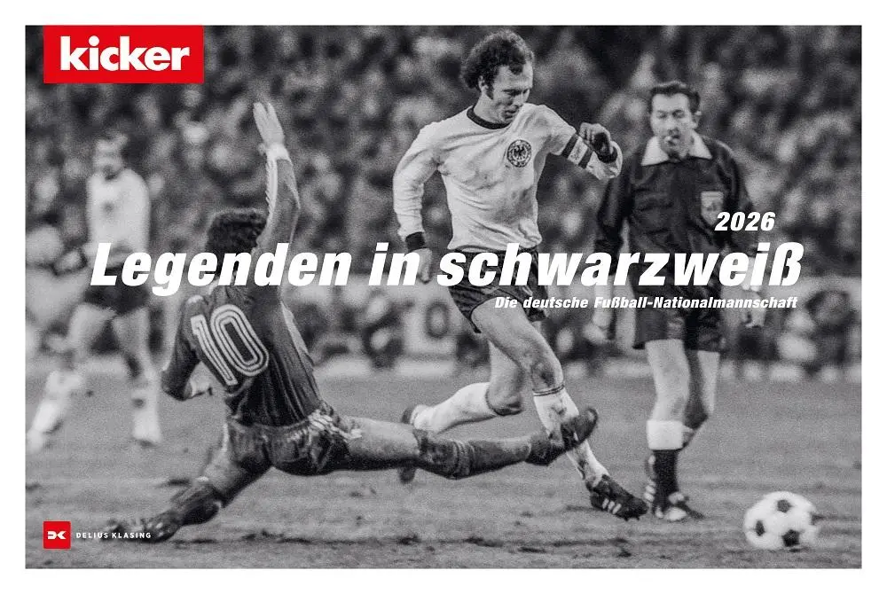 Cover: 9783667130914 | Legenden in schwarzweiß 2026 | Die deutsche Fußball-Nationalmannschaft