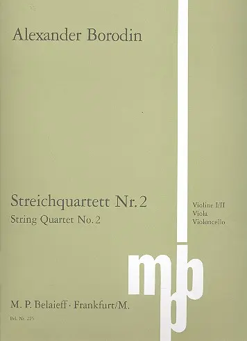 Cover: 9790203000914 | Streichquartet 2 | Alexander Porfiryevich Borodin | Buch