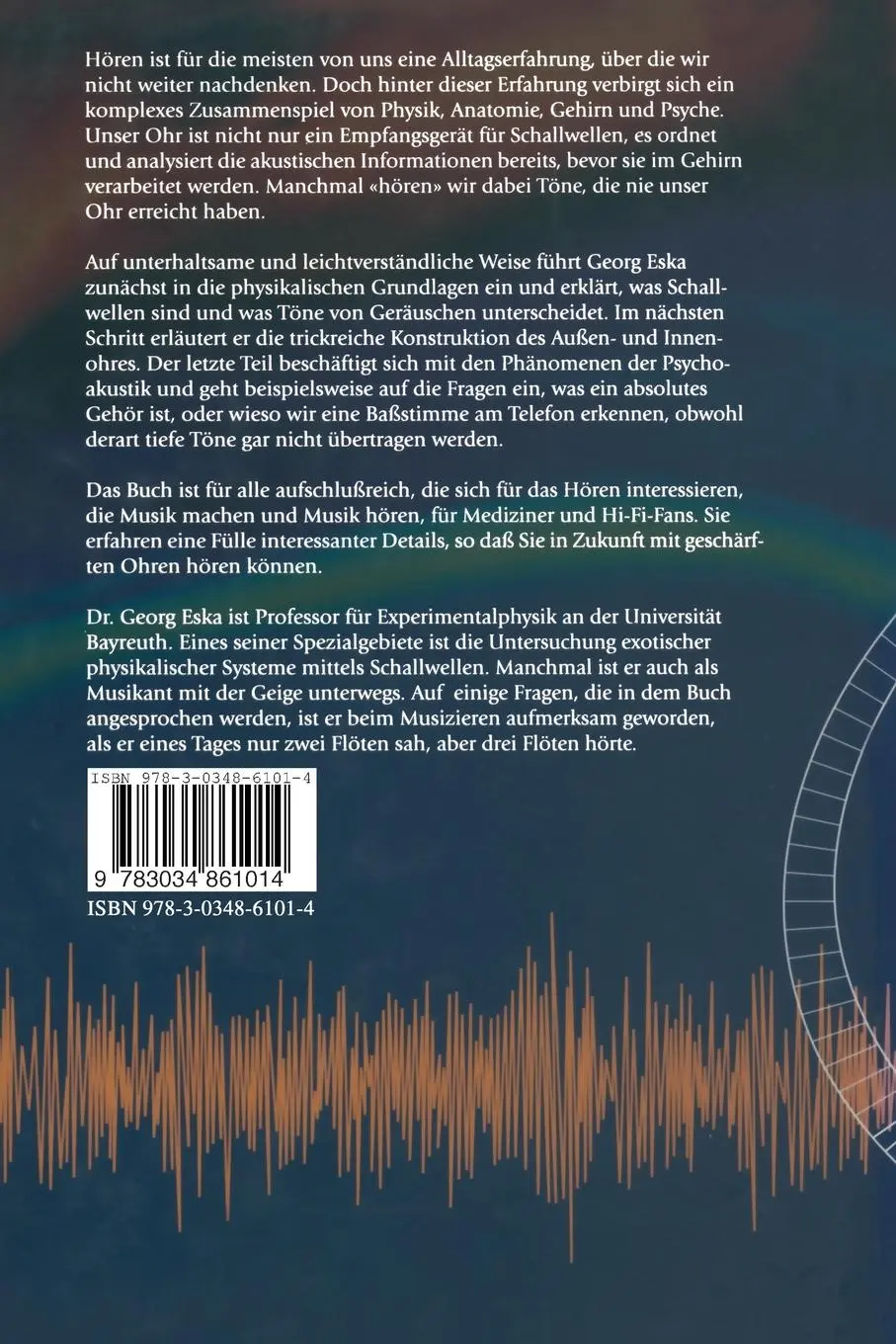Rückseite: 9783034861014 | Schall &amp; Klang | Wie und was wir hören | Georg Eska | Taschenbuch
