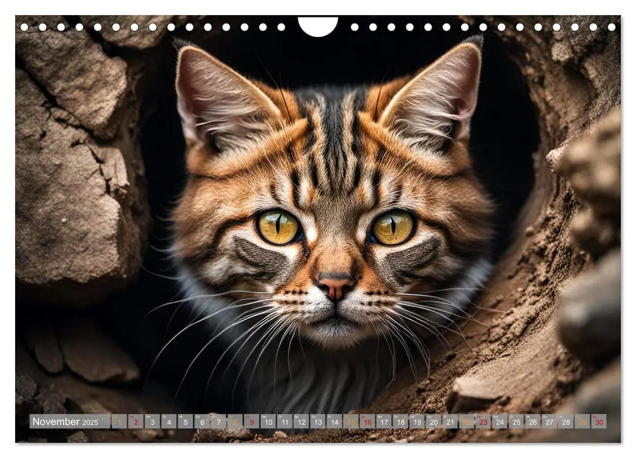 Bild: 9783457071014 | Hier kommt Mietzi (Wandkalender 2025 DIN A4 quer), CALVENDO...