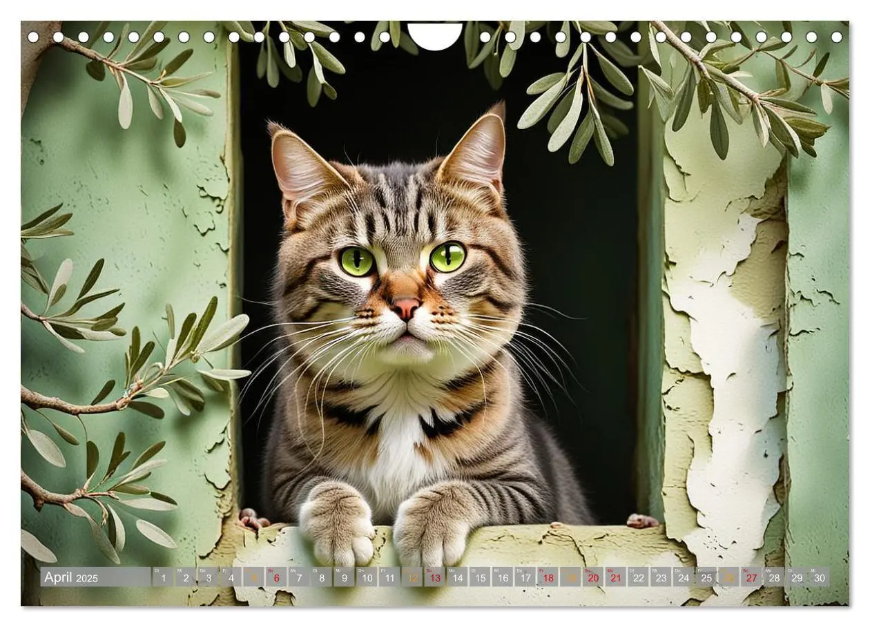 Bild: 9783457071014 | Hier kommt Mietzi (Wandkalender 2025 DIN A4 quer), CALVENDO...