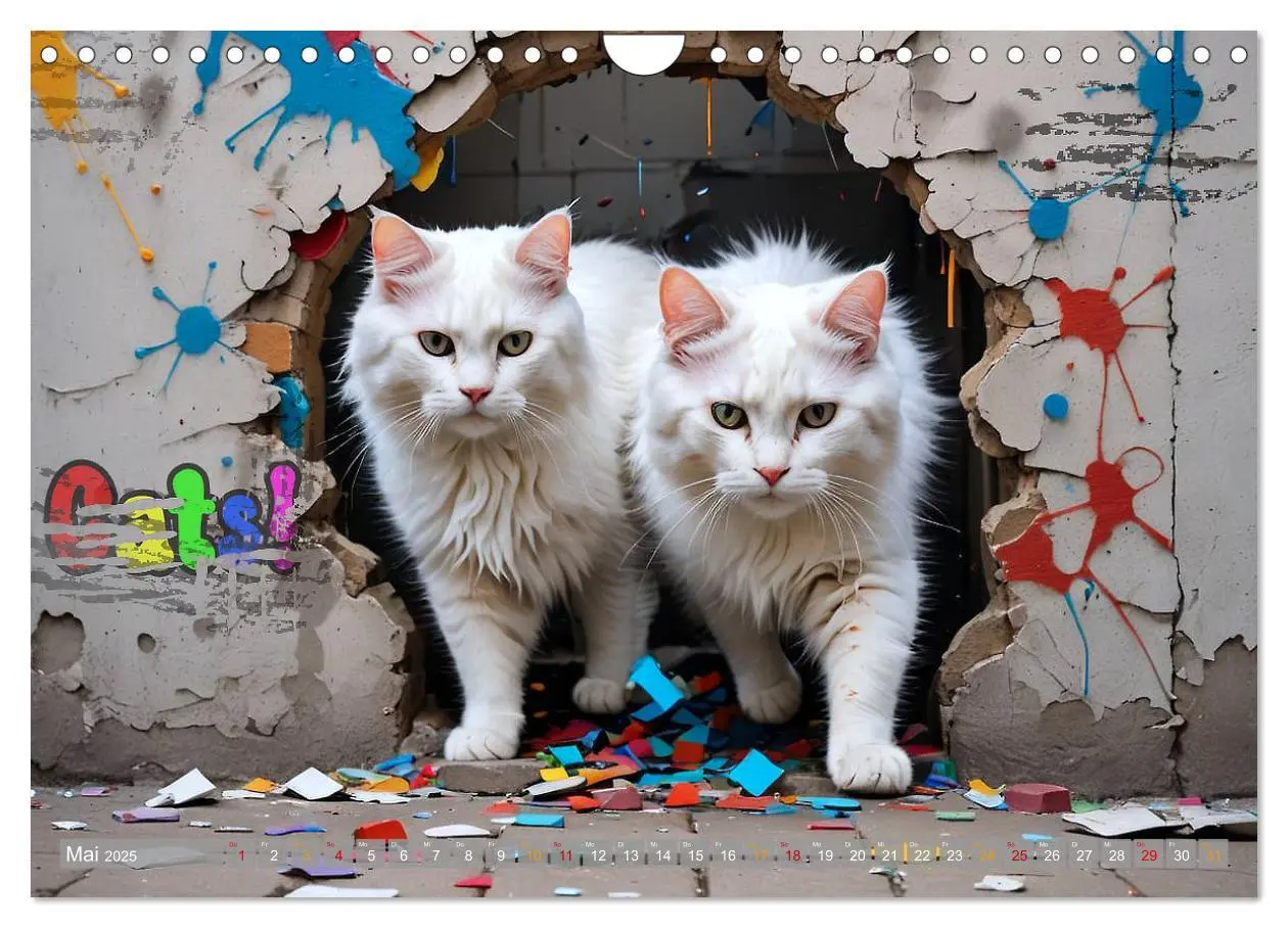 Bild: 9783457071014 | Hier kommt Mietzi (Wandkalender 2025 DIN A4 quer), CALVENDO...