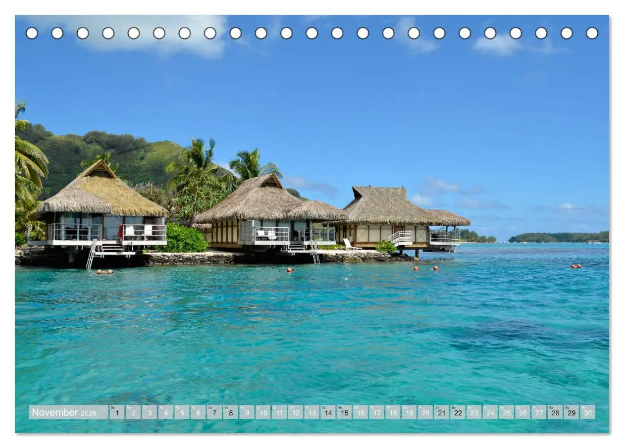Bild: 9783457691014 | Bora Bora - Strände und Landschaften (Tischkalender 2026 DIN A5...