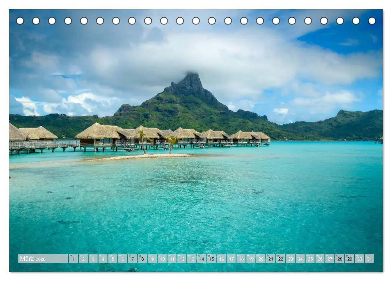 Bild: 9783457691014 | Bora Bora - Strände und Landschaften (Tischkalender 2026 DIN A5...