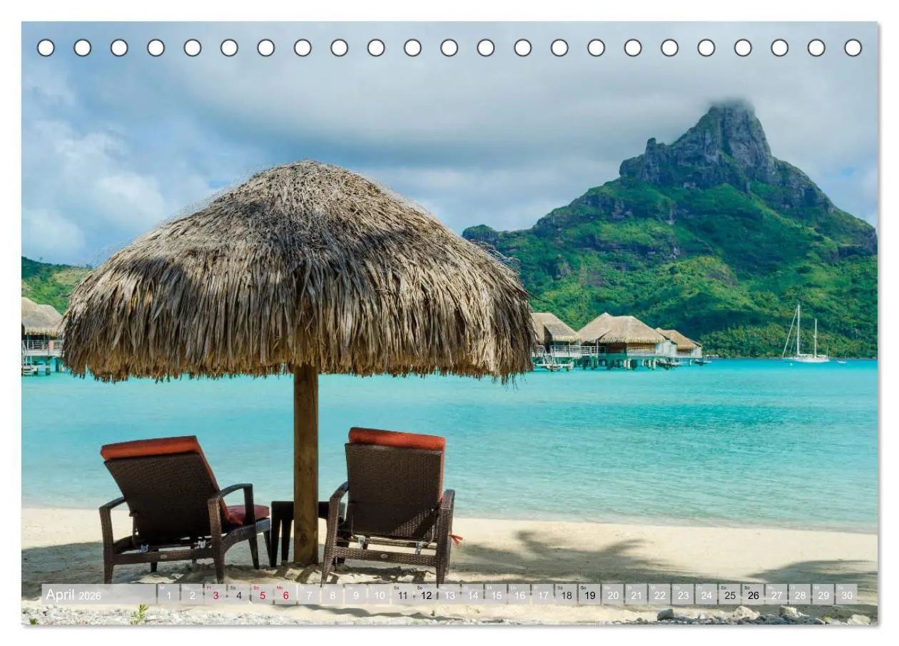 Bild: 9783457691014 | Bora Bora - Strände und Landschaften (Tischkalender 2026 DIN A5...