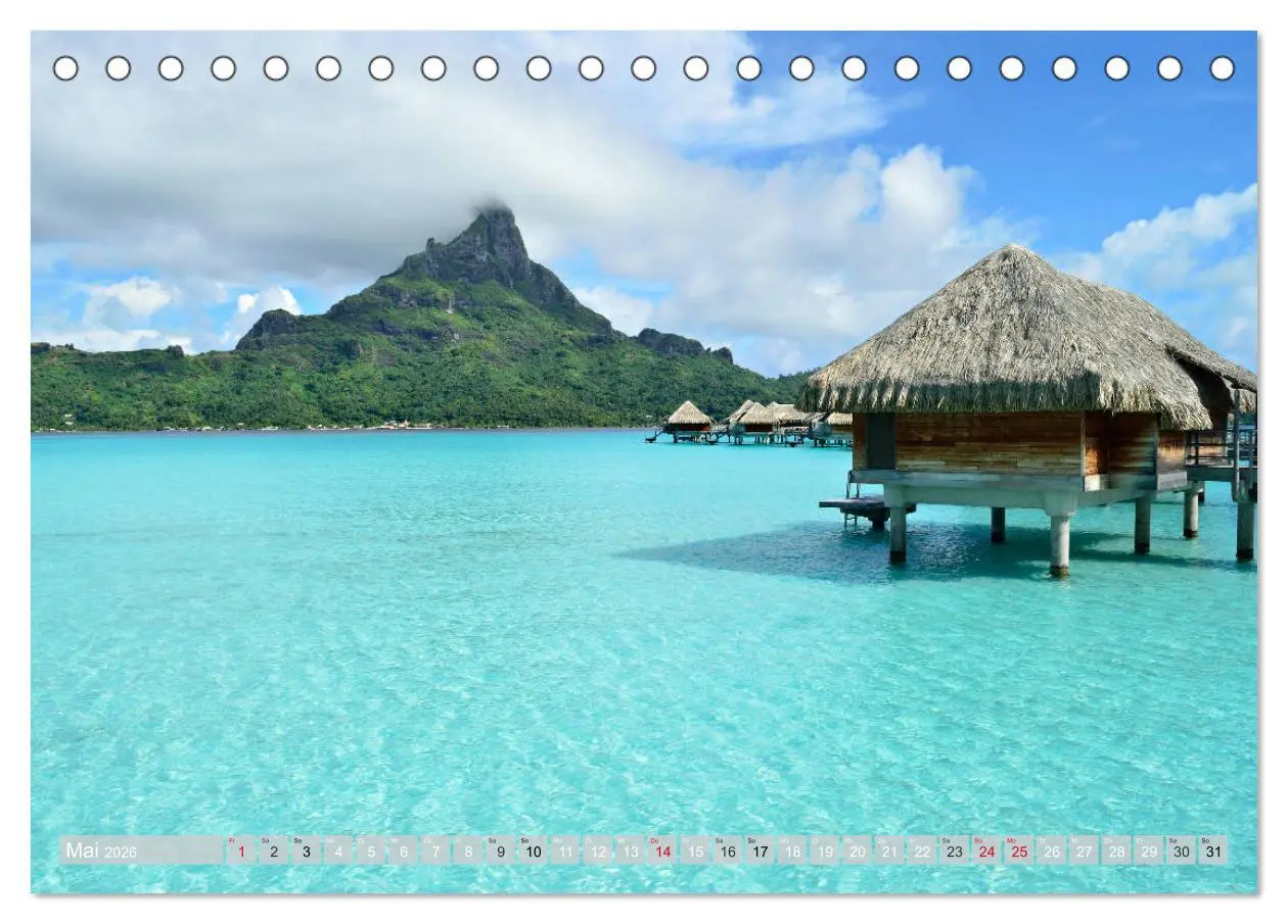 Bild: 9783457691014 | Bora Bora - Strände und Landschaften (Tischkalender 2026 DIN A5...