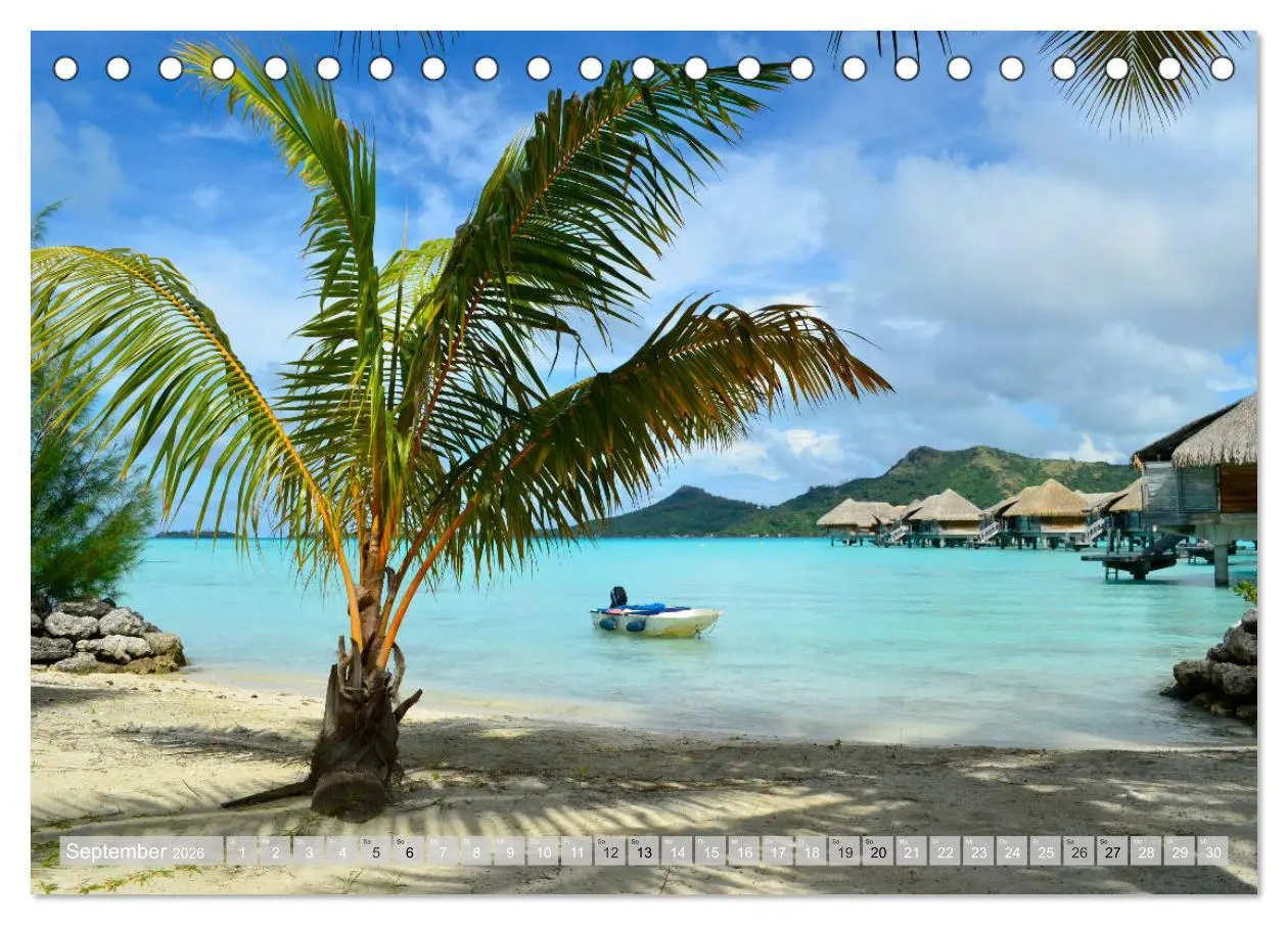 Bild: 9783457691014 | Bora Bora - Strände und Landschaften (Tischkalender 2026 DIN A5...