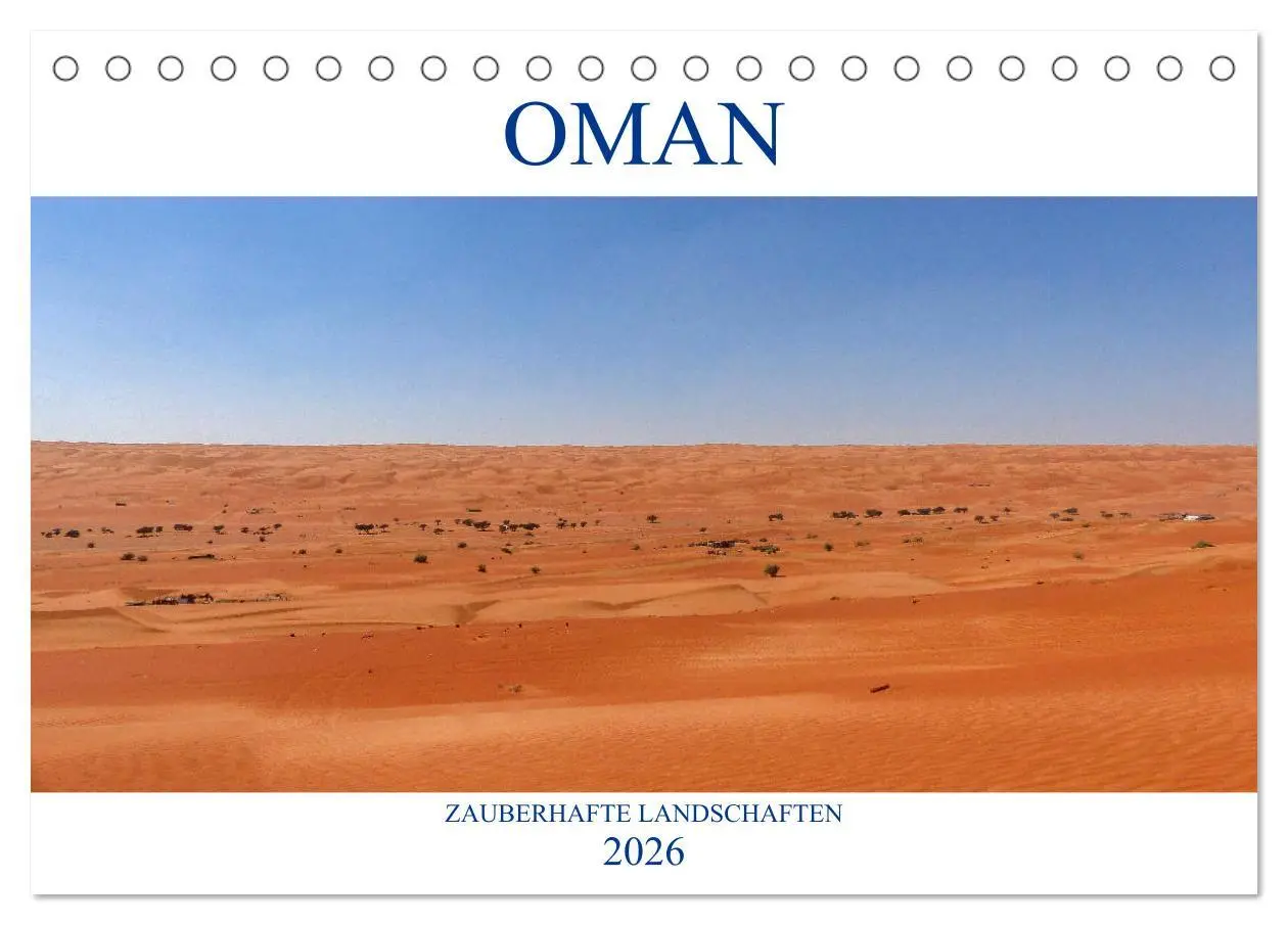 Cover: 9783457761014 | Oman - Zauberhafte Landschaften (Tischkalender 2026 DIN A5 quer),...