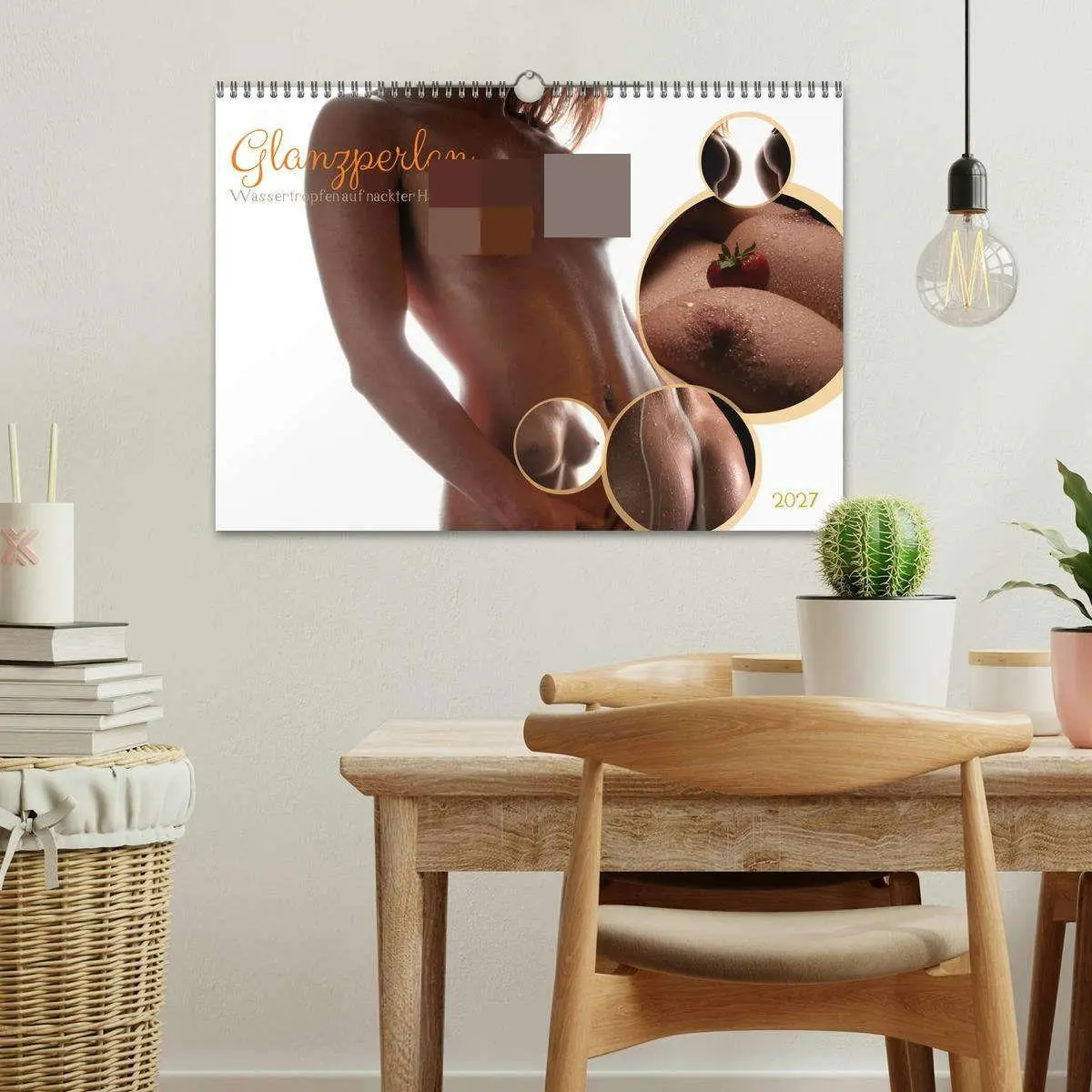 Bild: 9783516781014 | Glanzperlen - Wassertropfen auf nackter Haut (Wandkalender 2027 DIN...