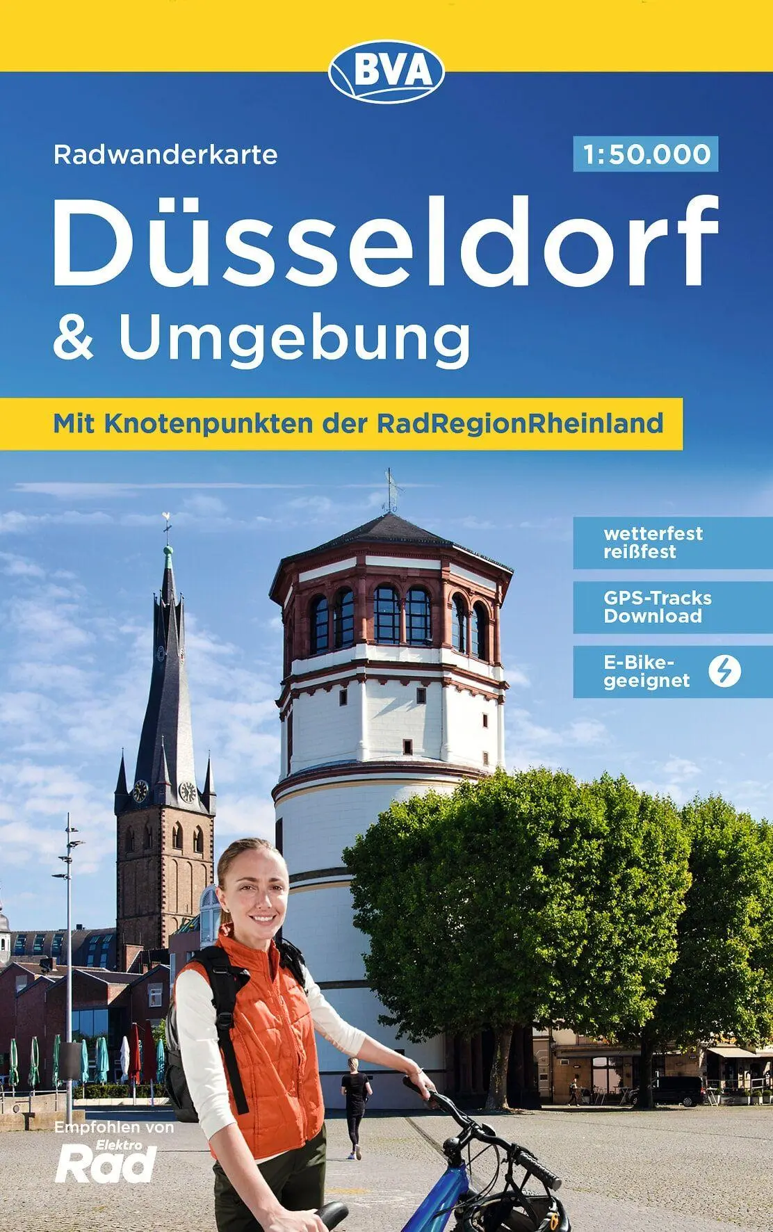 Cover: 9783969901014 | Radwanderkarte BVA Düsseldorf &amp; Umgebung, mit Knotenpunkten der...