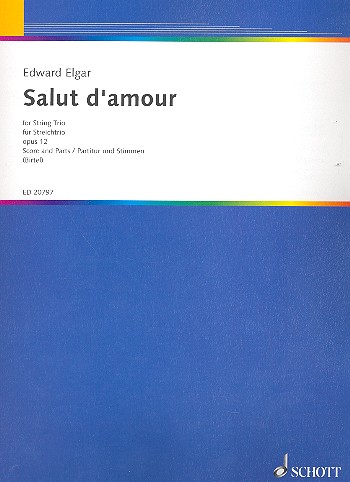 Cover: 9790001171014 | Salut d'amour D major op. 12 | Edward Elgar | Partitur + Stimmen