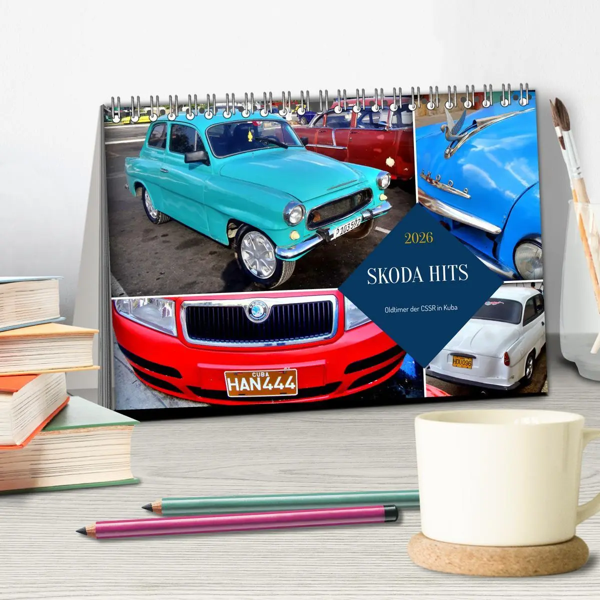 Bild: 9783457371114 | SKODA HITS - Oldtimer der CSSR in Kuba (Tischkalender 2026 DIN A5...