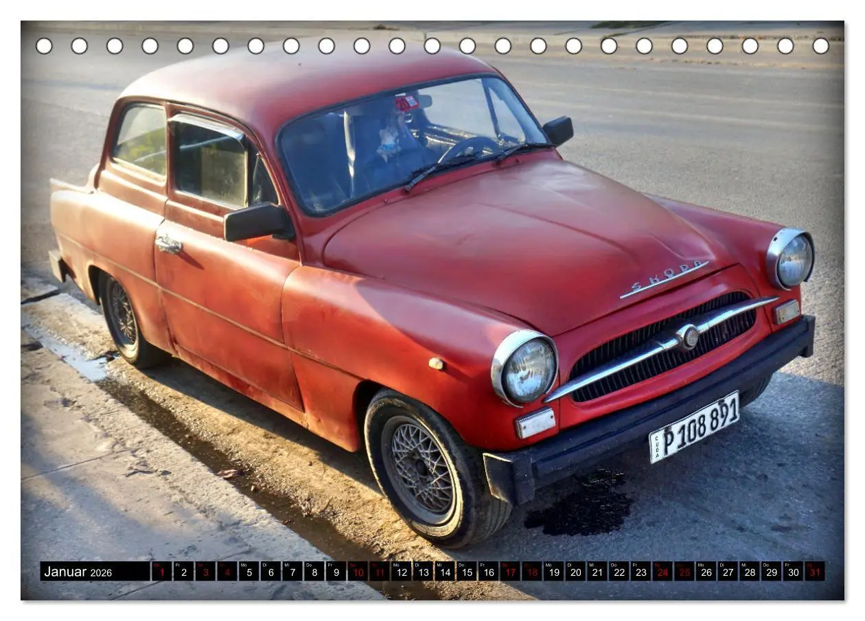 Bild: 9783457371114 | SKODA HITS - Oldtimer der CSSR in Kuba (Tischkalender 2026 DIN A5...