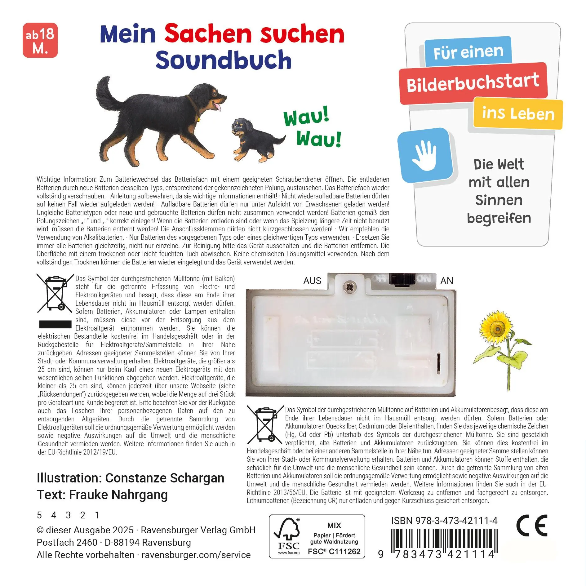 Rückseite: 9783473421114 | Hör mal hin - Sachen suchen, Sachen hören: Bauernhof | Frauke Nahrgang