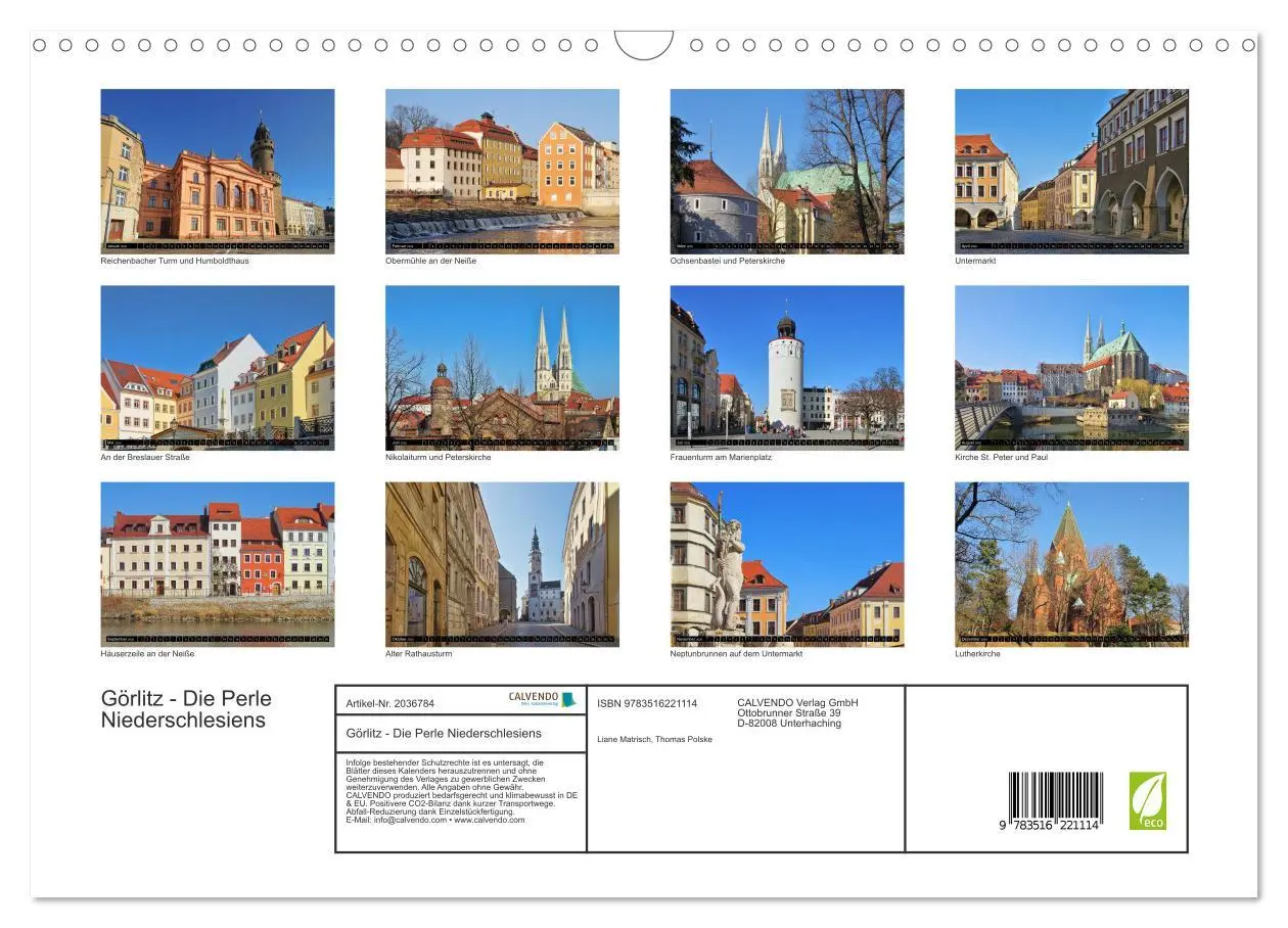 Bild: 9783516221114 | Görlitz - Die Perle Niederschlesiens (Wandkalender 2026 DIN A3...
