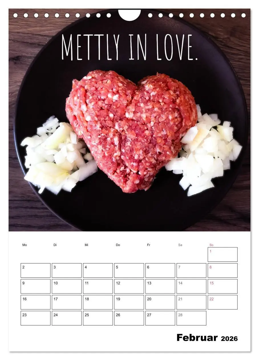 Bild: 9783516391114 | Mettkalender - Spread Some Mett. (Wandkalender 2026 DIN A4 hoch),...