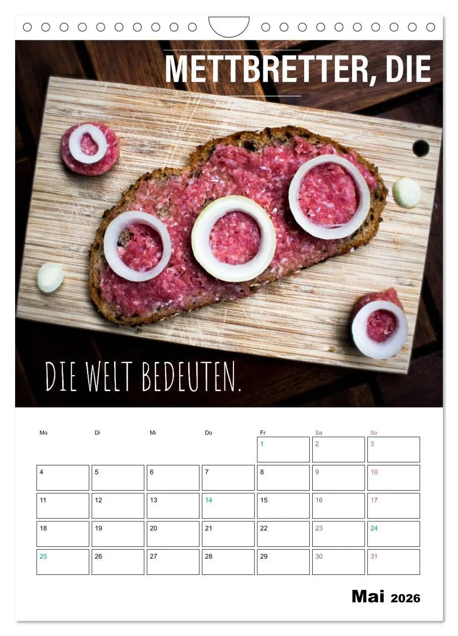 Bild: 9783516391114 | Mettkalender - Spread Some Mett. (Wandkalender 2026 DIN A4 hoch),...