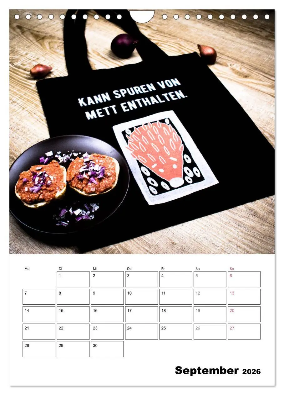 Bild: 9783516391114 | Mettkalender - Spread Some Mett. (Wandkalender 2026 DIN A4 hoch),...