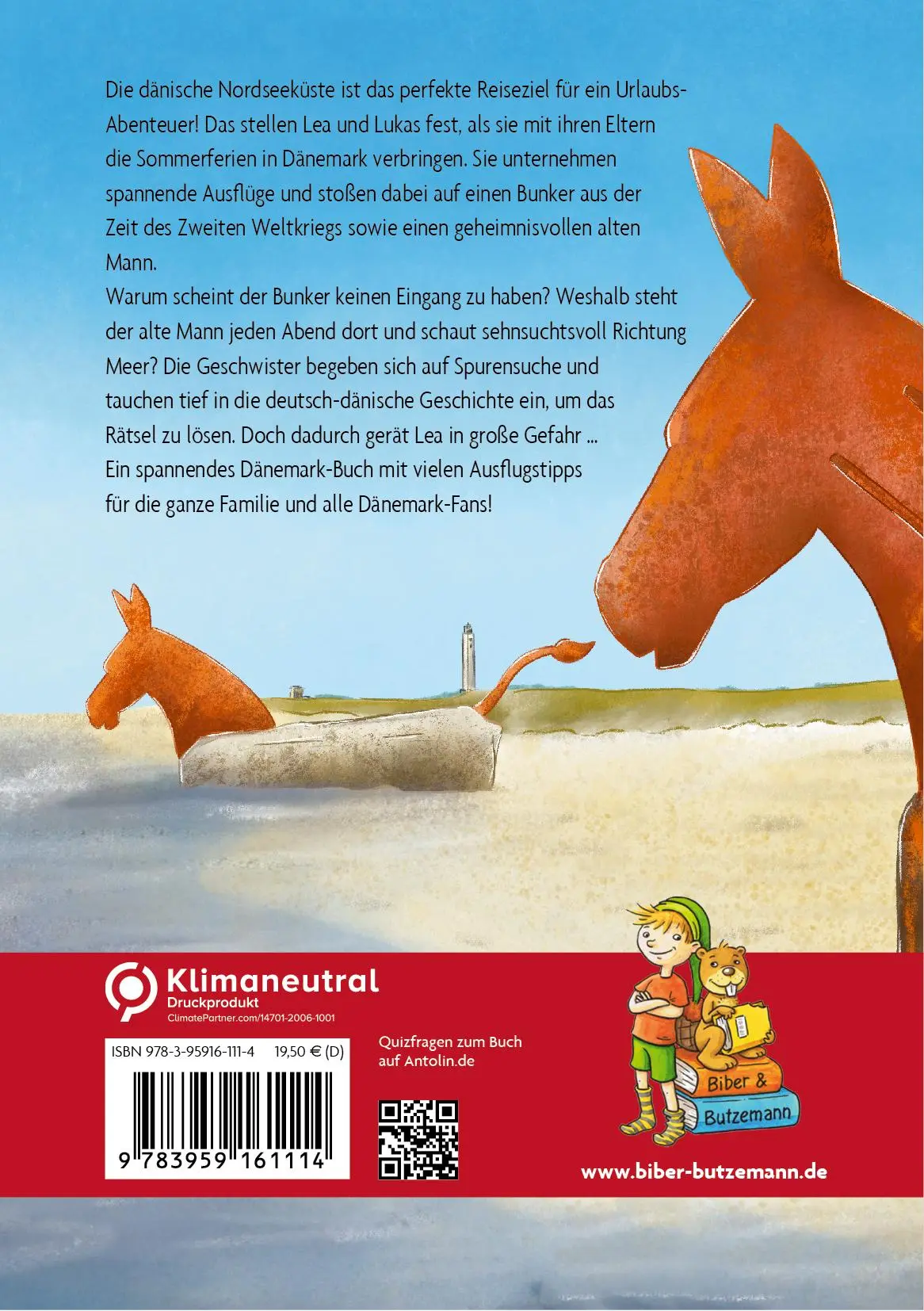 Rückseite: 9783959161114 | Sommer an der dänischen Nordsee - Der geheimnisvolle Bunker | Josteit