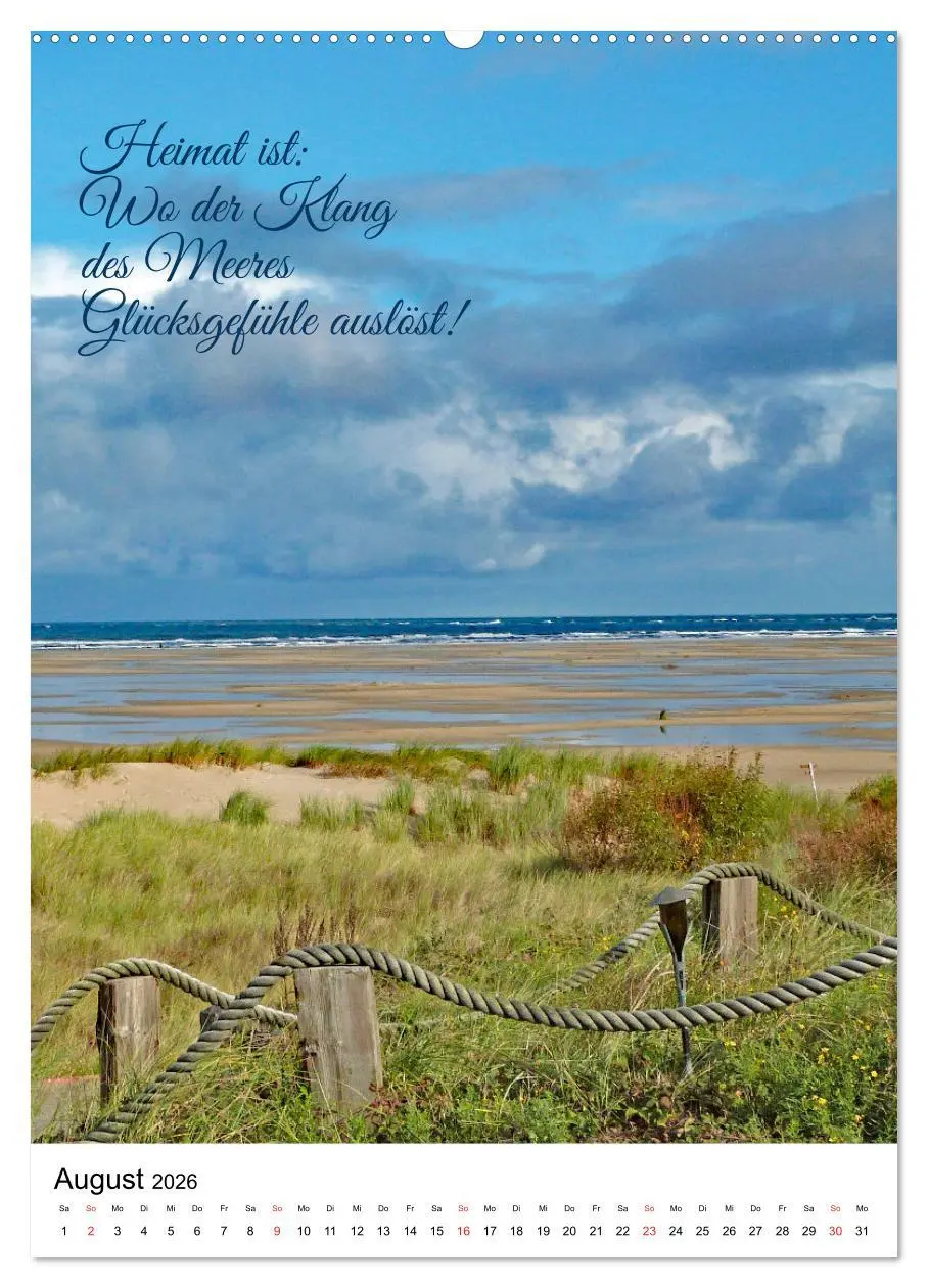 Bild: 9783516381214 | Facettenreiches Borkum (Wandkalender 2026 DIN A2 hoch), CALVENDO...